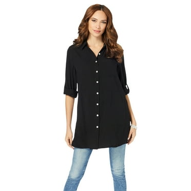 Roaman's Women's Plus Size Kelli Big Shirt