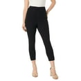 thumbnail image 1 of Roaman's Women's Plus Size Knit Jean Capri, 1 of 3