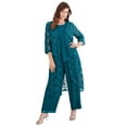 thumbnail image 1 of Roaman's Women's Plus Size Lace Duster Pant Set, 1 of 5