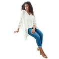 thumbnail image 1 of Roaman's Women's Plus Size Lace wrap Jacket, 1 of 4