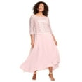 Roaman's Women's Plus Size Lace Popover Dress - Walmart.com