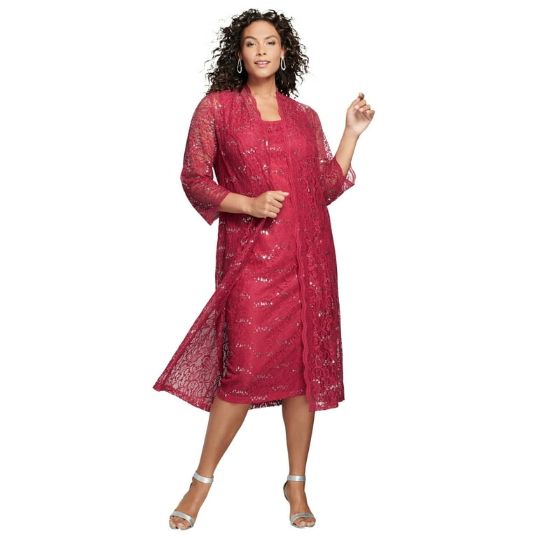 Lace dress shop and jacket set