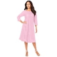 thumbnail image 1 of Roaman's Women's Plus Size Lace Swing Dress, 1 of 5