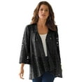 thumbnail image 1 of Roaman's Women's Plus Size Lace Swing Jacket, 1 of 3