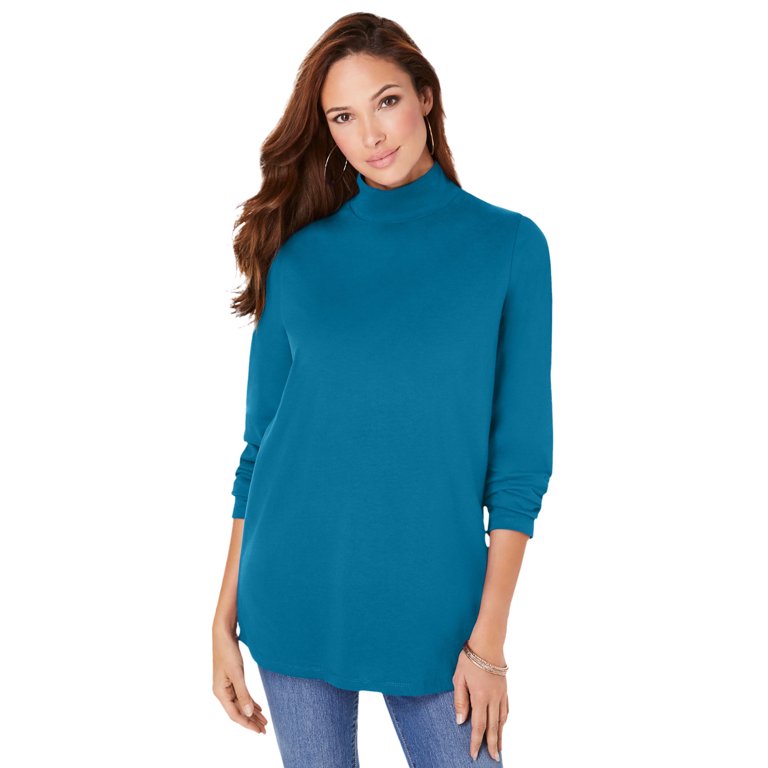 Mock turtleneck plus sales size