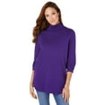 thumbnail image 1 of Roaman's Women's Plus Size Long Sleeve Mockneck Ultimate Tee, 1 of 6