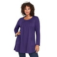 Roaman's Women's Plus Size LongSleeve TwoPocket Soft Knit Tunic