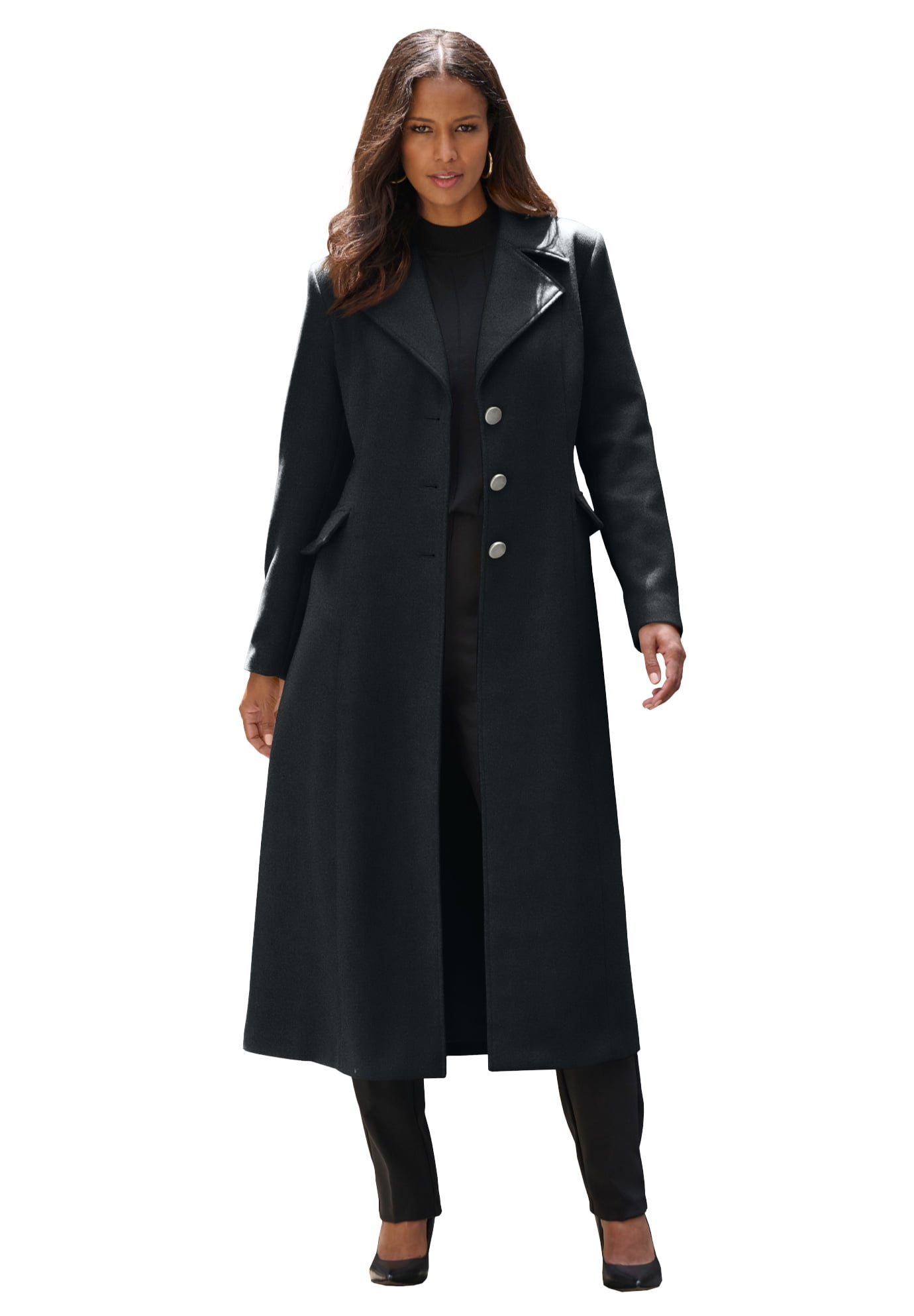 Woolen Coat Autumn Winter Large Size Woman's Clothing Long Sleeve Warm Jacket Large Size