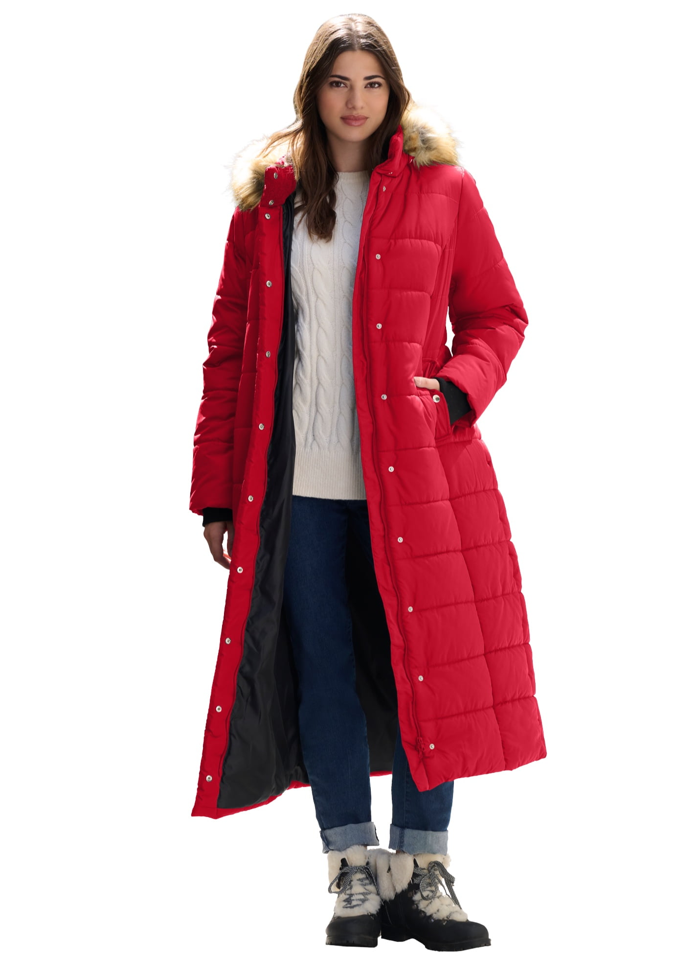 walmart plus size puffer coats