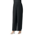 thumbnail image 1 of Roaman's Women's Plus Size Mesh Overlay Pant, 1 of 3
