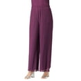 thumbnail image 1 of Roaman's Women's Plus Size Mesh Overlay Pant, 1 of 3