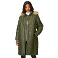 thumbnail image 1 of Roaman's Women's Plus Size Mid-Length Quilted Puffer Jacket, 1 of 6