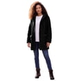 thumbnail image 1 of Roaman's Women's Plus Size Hooded Teddy Fleece Coat, 1 of 5