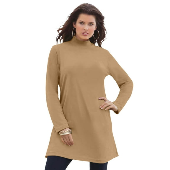 Roaman's Women's Plus Size Ultimate Mockneck Tunic