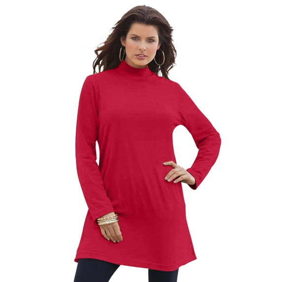 Roaman's Women's Plus Size Ultimate Mockneck Tunic