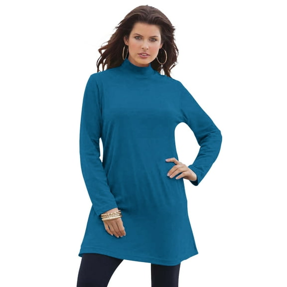 Roaman's Women's Plus Size Ultimate Mockneck Tunic