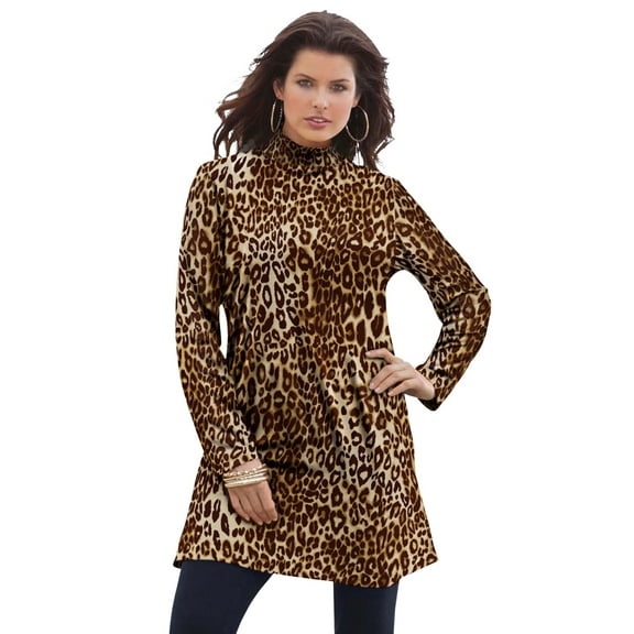 Roaman's Women's Plus Size Ultimate Mockneck Tunic