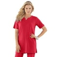 thumbnail image 1 of Roaman's Women's Plus Size Soft Knit Tunic With Notch Neckline, 1 of 6