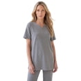 thumbnail image 1 of Roaman's Women's Plus Size Soft Knit Tunic With Notch Neckline, 1 of 6