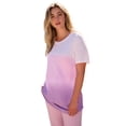 thumbnail image 1 of Roaman's Women's Plus Size Ombre Scoop Neck Tee, 1 of 1