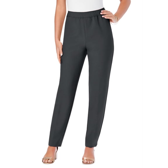 Roaman's Women's Plus Size Petite Classic Bend Over Pant
