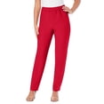 thumbnail image 1 of Roaman's Women's Plus Size Petite Classic Bend Over Pant, 1 of 6