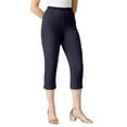 thumbnail image 1 of Roaman's Women's Plus Size Petite Plus Size Comfort Stretch Capri Jean, 1 of 6