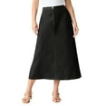thumbnail image 1 of Roaman's Women's Plus Size Tall Plus Size Easy-Wear A-Line Skirt, 1 of 6