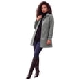 thumbnail image 1 of Roaman's Women's Plus Size Petite Plus Size Button Up Fleece Jacket, 1 of 2