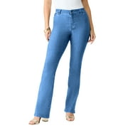 ROAMAN'S Women's Plus Size Petite Plus Size Classic Stretch Bootcut Jean