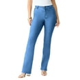 thumbnail image 1 of Roaman's Women's Plus Size Petite Plus Size 24/7 Stretch Bootcut Jean, 1 of 4