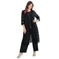 thumbnail image 1 of Roaman's Women's Plus Size Plus Size Lace Duster & Pant Set, 1 of 5