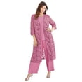 thumbnail image 1 of Roaman's Women's Plus Size Petite Plus Size 3-Piece Allover Lace Duster Pant Set – Formal Wear, 1 of 5