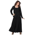 thumbnail image 1 of Roaman's Women's Plus Size Petite Plus-Size 2 Piece Long Sleeve Embellished Lace Jacket And Full Gown, 1 of 6