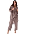 thumbnail image 1 of Roaman's Women's Plus Size Petite Plus Size Beaded Georgette Scoop Neck 3-Piece Pant Set, 1 of 6