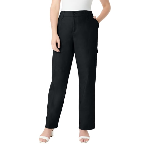 Roaman's Women's Plus Size Petite Plus Size Convertible Cargo Pants