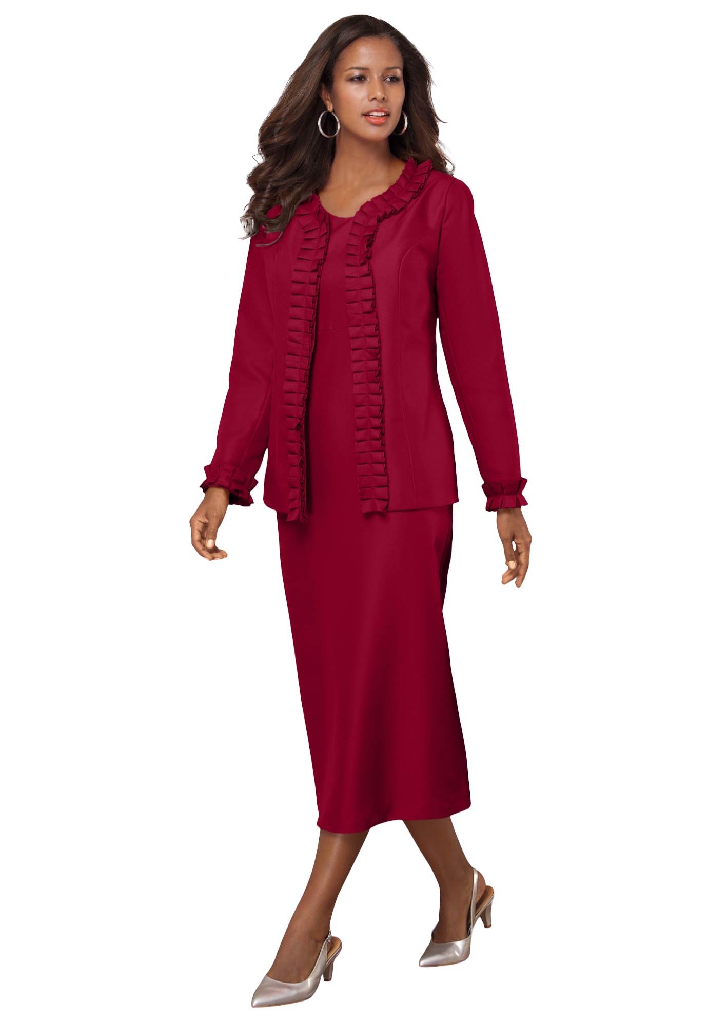 green emerald velvet dress Alex Evenings Petite Stretch Tulle Jacket Dress