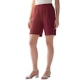 thumbnail image 1 of Roaman's Women's Plus Size Petite Plus Size Soft Knit Pull-On Short, 1 of 4