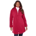 thumbnail image 1 of Roaman's Women's Plus Size Petite Plush Fleece Driving Coat, 1 of 4