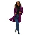 thumbnail image 1 of Roaman's Women's Plus Size Petite Plus Size Fleece Driving Coat, 1 of 5