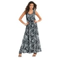 thumbnail image 1 of Roaman's Women's Plus Size Petite Hand-Crinkled Sleeveless Dress, 1 of 5