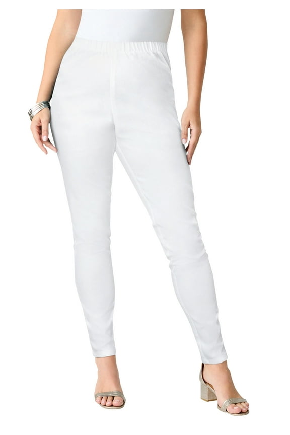 Women's Plus Size Petite Plus Size Comfort Stretch Slim Leg Jean