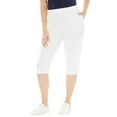 thumbnail image 1 of Roaman's Women's Plus Size Petite Plus Size Soft Knit Pull-On Capri Pant, 1 of 6