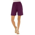 thumbnail image 1 of Roaman's Women's Plus Size Petite Plus Size Soft Knit Pull-On Short, 1 of 4