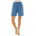 thumbnail image 1 of Roaman's Women's Plus Size Petite Plus Size Soft Knit Pull-On Short, 1 of 4