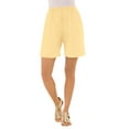 thumbnail image 1 of Roaman's Women's Plus Size Petite Plus Size Soft Knit Pull-On Short, 1 of 4