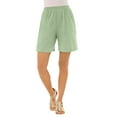 thumbnail image 1 of Roaman's Women's Plus Size Petite Plus Size Soft Knit Pull-On Short, 1 of 5