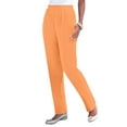 thumbnail image 1 of Roaman's Women's Plus Size Tall Plus Size Straight Leg Soft Knit Pull On Pant, 1 of 6