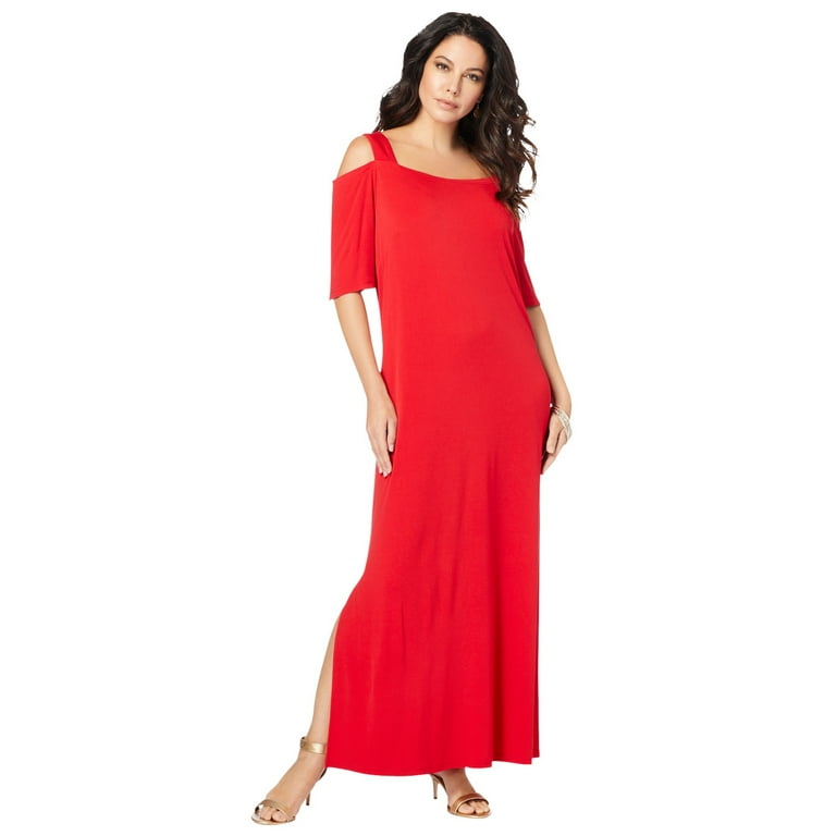 Cold shoulder maxi online dress petite