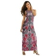 thumbnail image 1 of Roaman's Women's Plus Size Plus Size Sleeveless Crew Neck Maxi Dress, 1 of 4